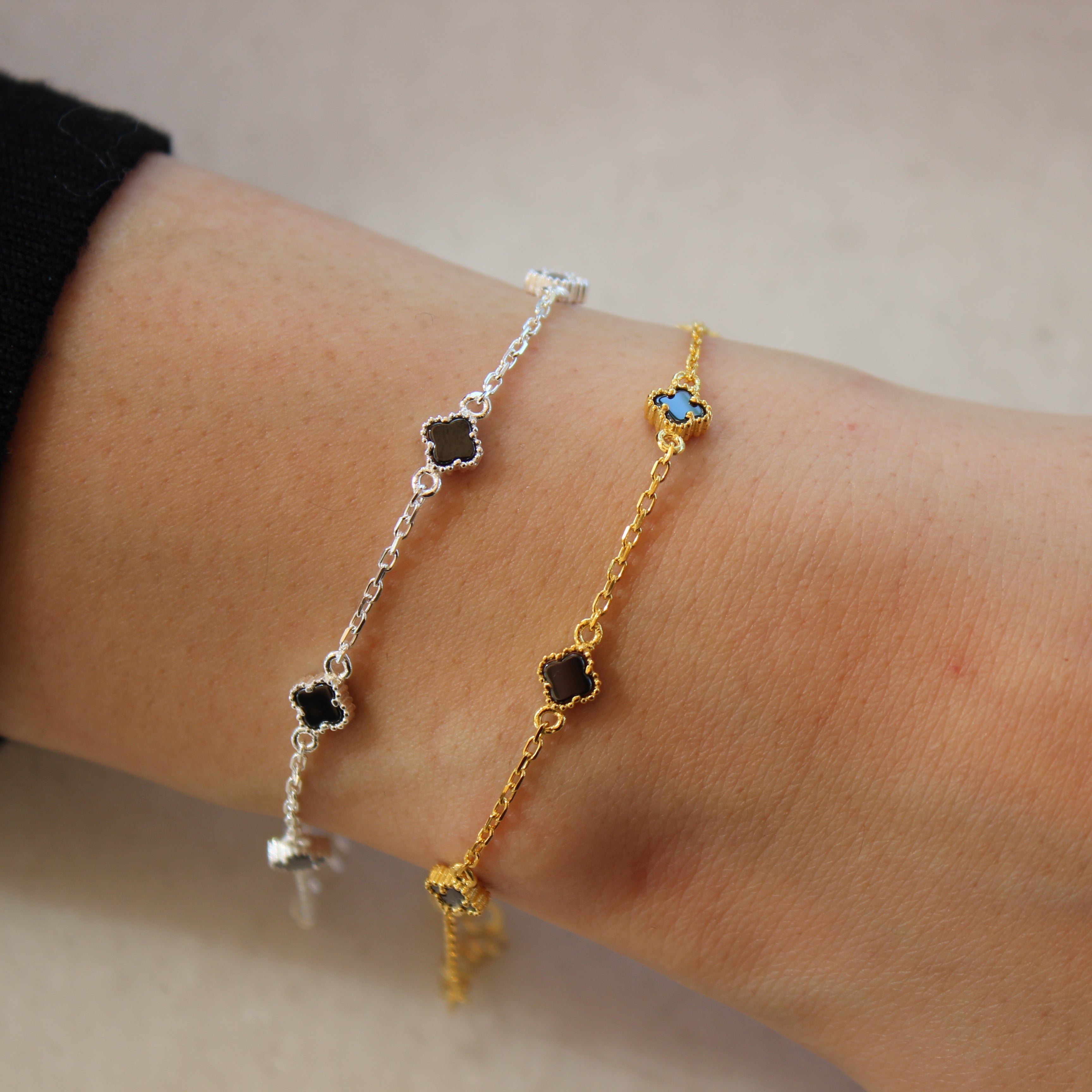 Bracciale Tormalina Multi Colore Argento - Gioielli in Pietre Dure e