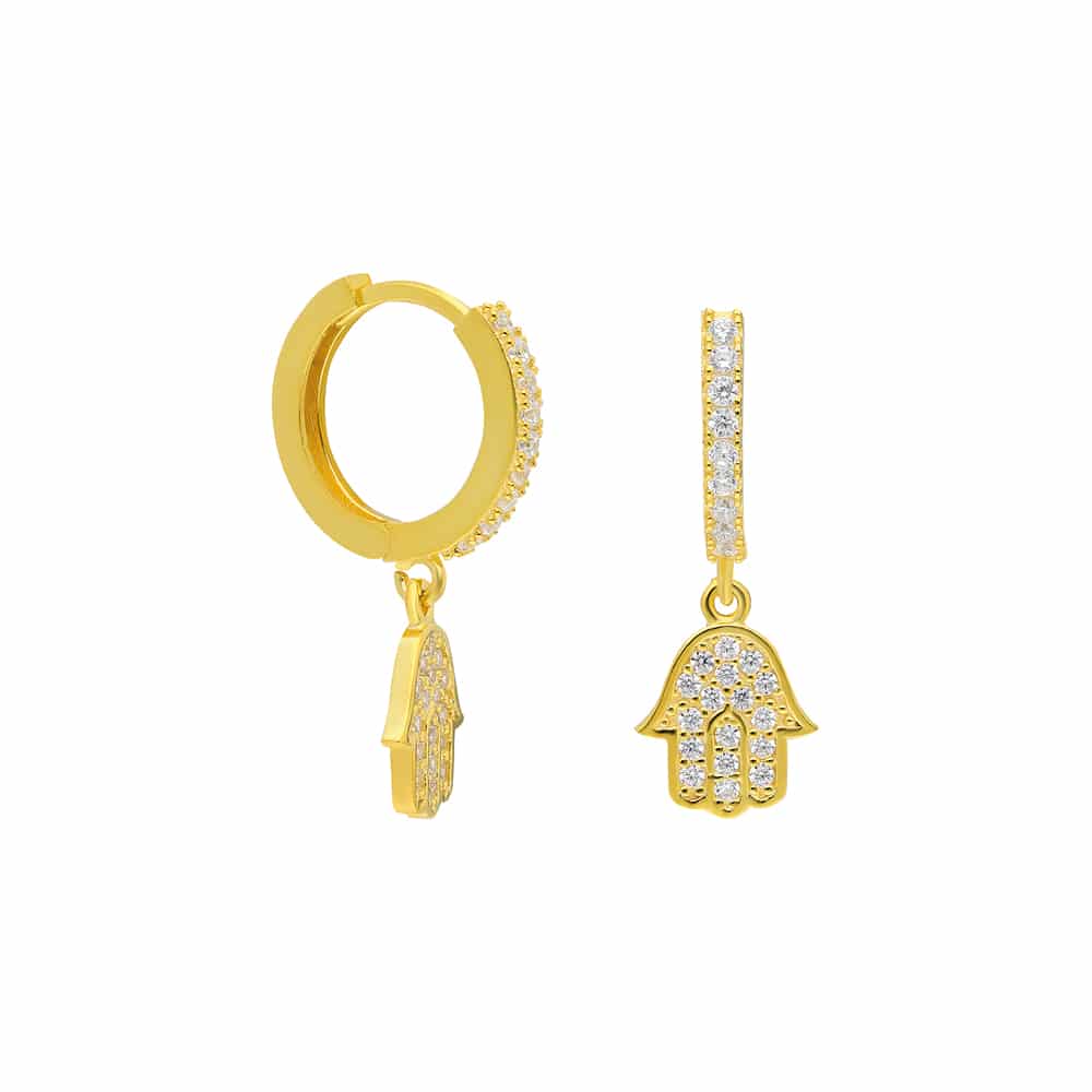Collana Hamsa in argento sterling 925, ciondolo malocchio in