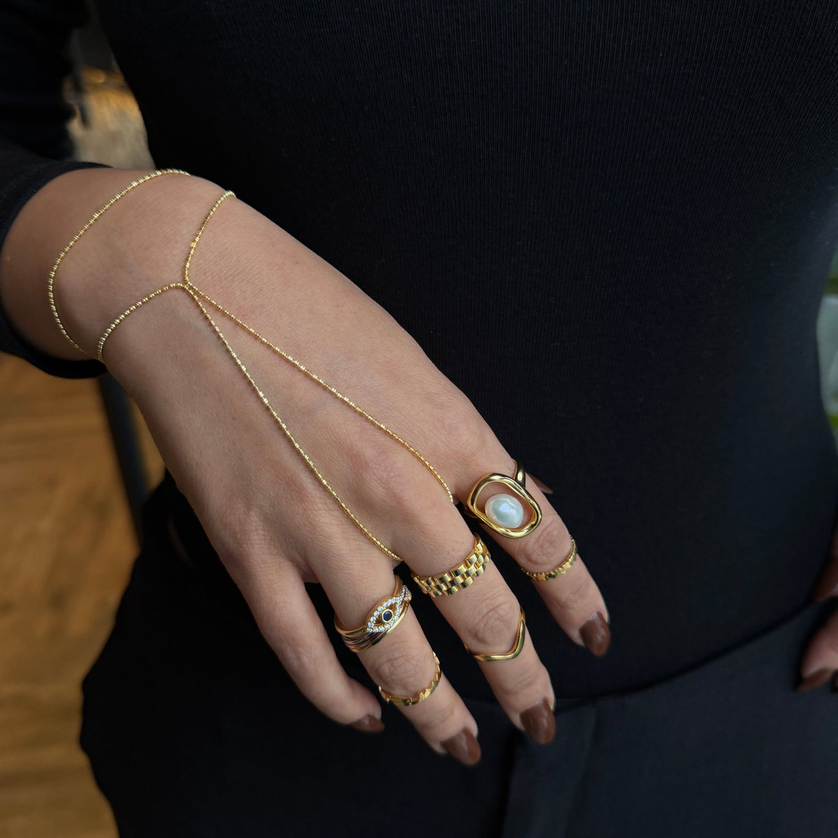 925 Gümüş| İthal İnci Yüzük