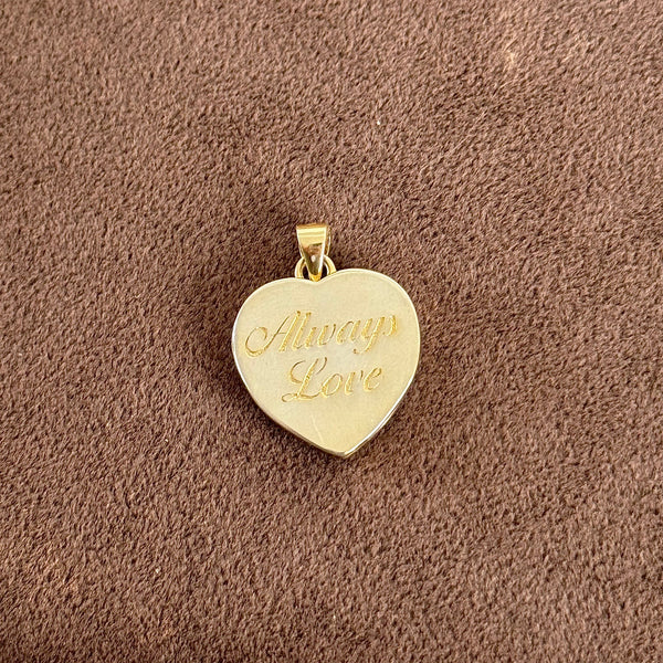 925 Gümüş| Fotoğraflı Kalp Kolye