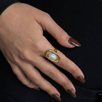 925 Gümüş| İthal İnci Yüzük