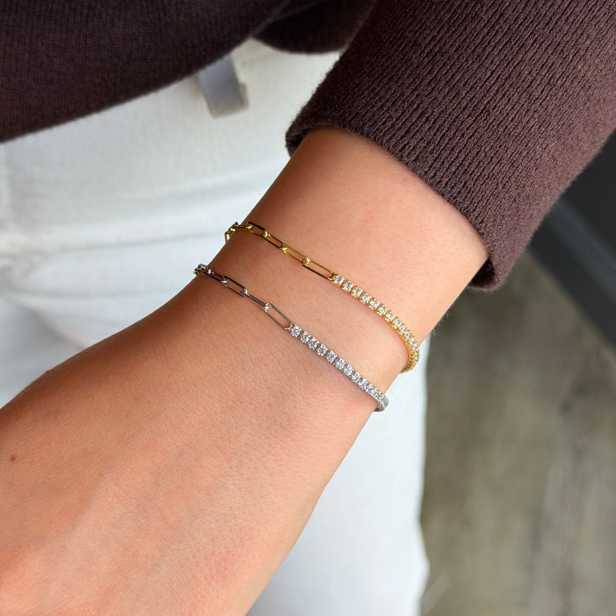 925 Gümüş| Yarı Su Yolu Bileklik