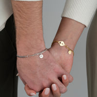 925 Gümüş| Anahtar & Kilit Aşk Bileklik Seti