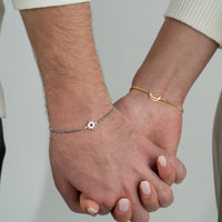 925 Gümüş| Gökyüzü Çift Bilekliği