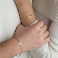 925 Gümüş| Gökyüzü Çift Bilekliği