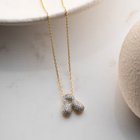 925 Gümüş| Minimal Zirkon Taşlı Harf Kolye