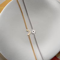 925 Gümüş| Gökyüzü Çift Bilekliği