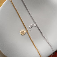 925 Gümüş| Güneş- Ay Çift Bileklik