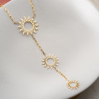 925 Gümüş| Güneş Y Kolye