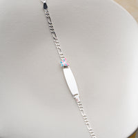 925 Gümüş| Renkli Kelebek Bileklik