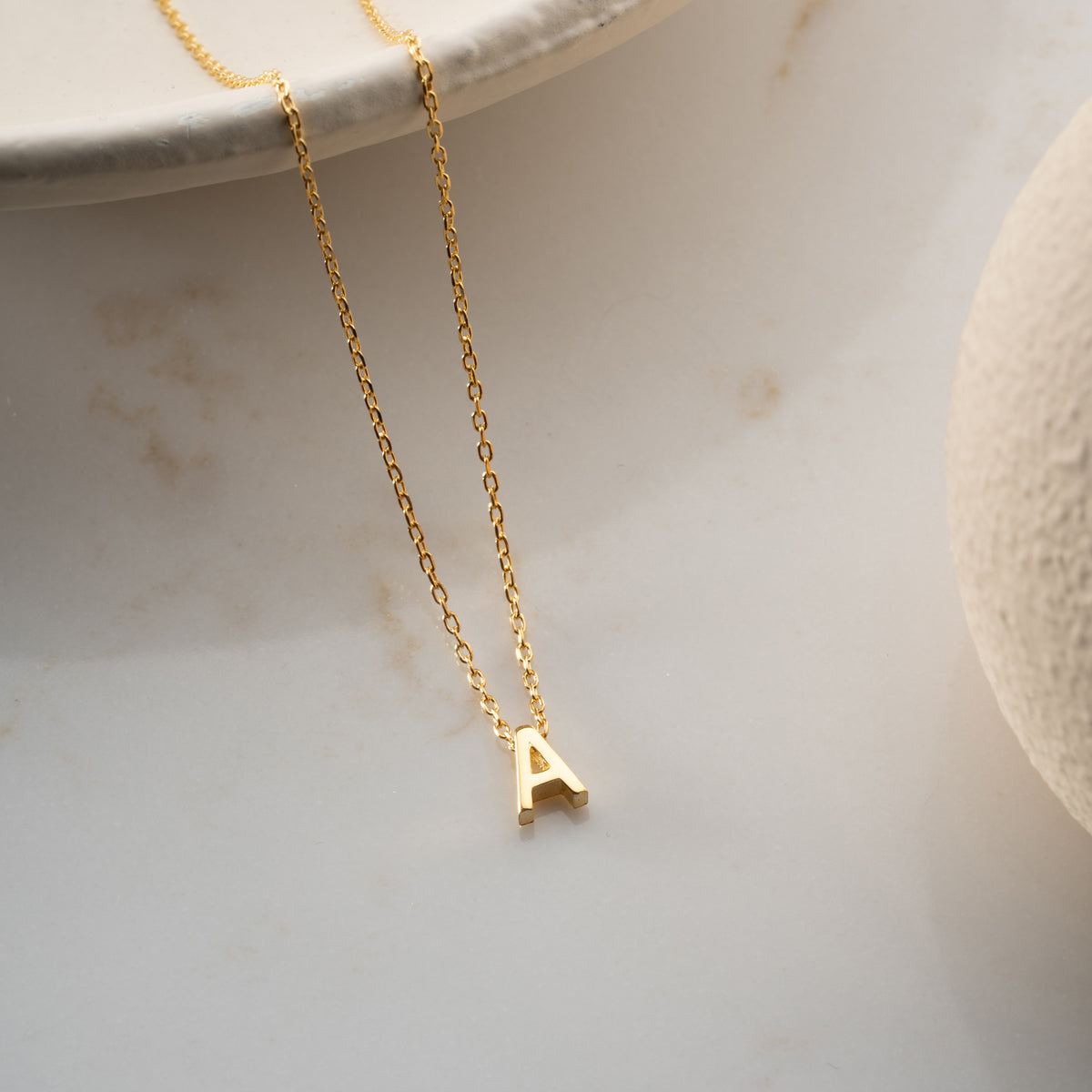 925 Gümüş| Minimal Harf Kolye