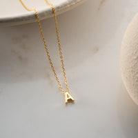 925 Gümüş| Minimal Harf Kolye