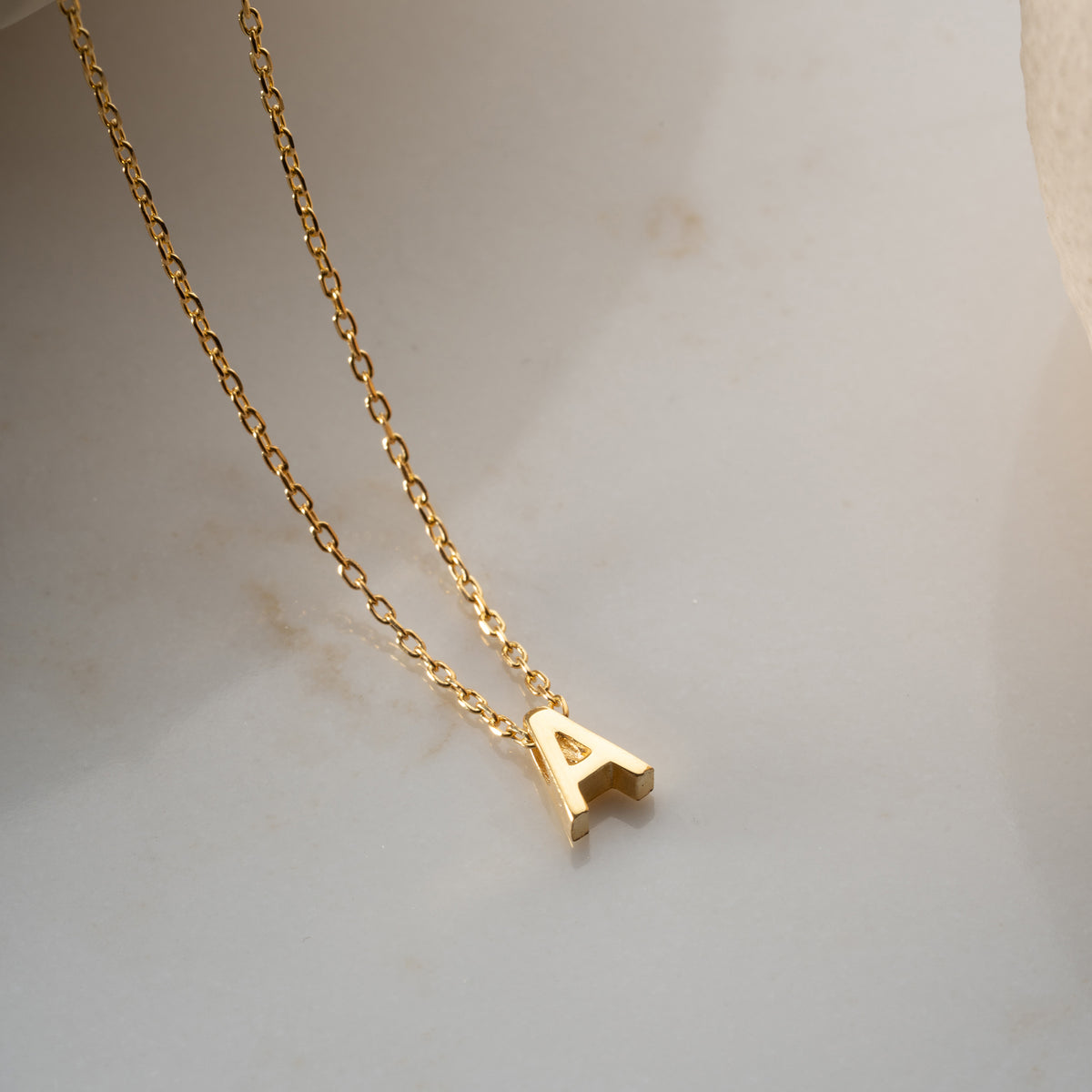 925 Gümüş| Minimal Harf Kolye