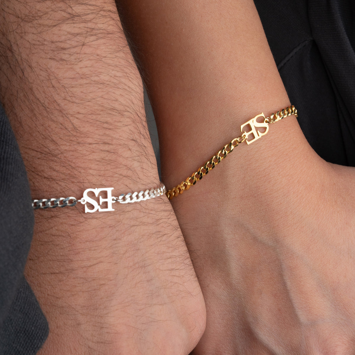 925 Gümüş| Gurmet Zincirli Harf Bileklik