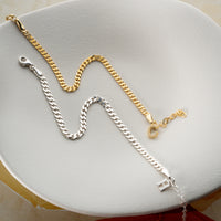 925 Gümüş| Harfli Zincir Set Bileklik