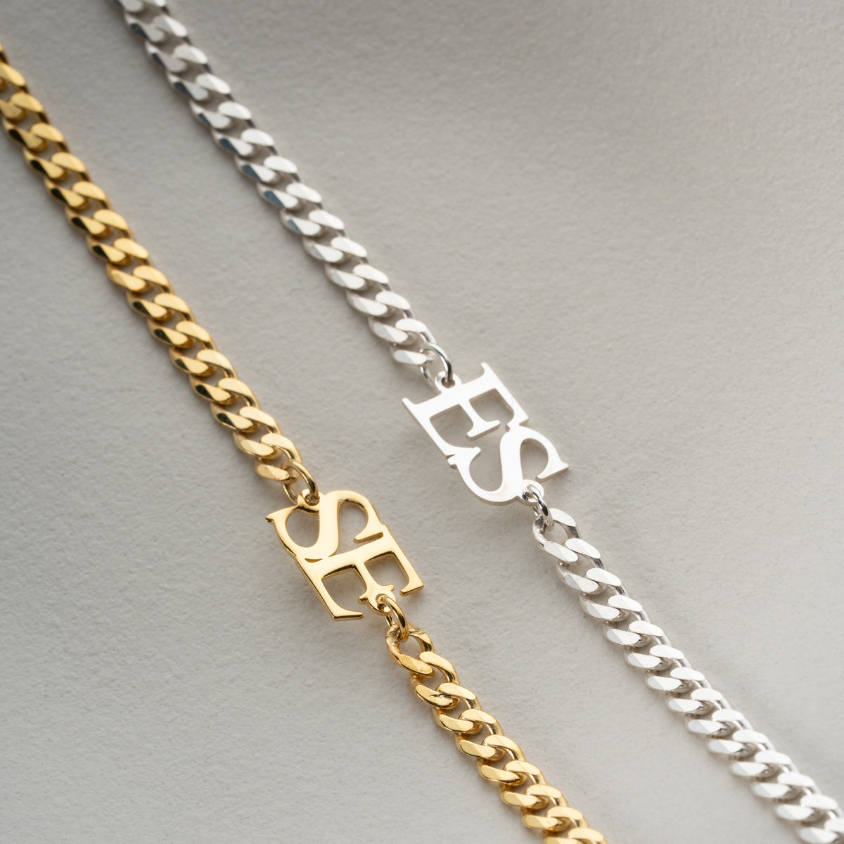 925 Gümüş| Gurmet Zincirli Harf Bileklik