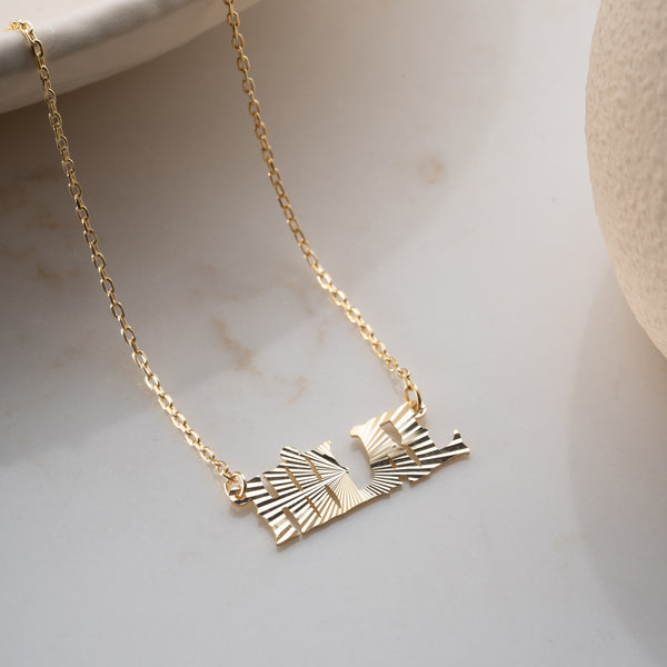 925 Gümüş| Yansımalı İmza Kolye