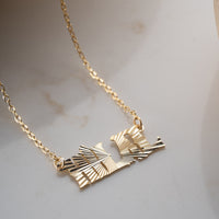 925 Gümüş| Yansımalı İmza Kolye