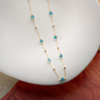 925 Gümüş| Minimal Nazar Kolye