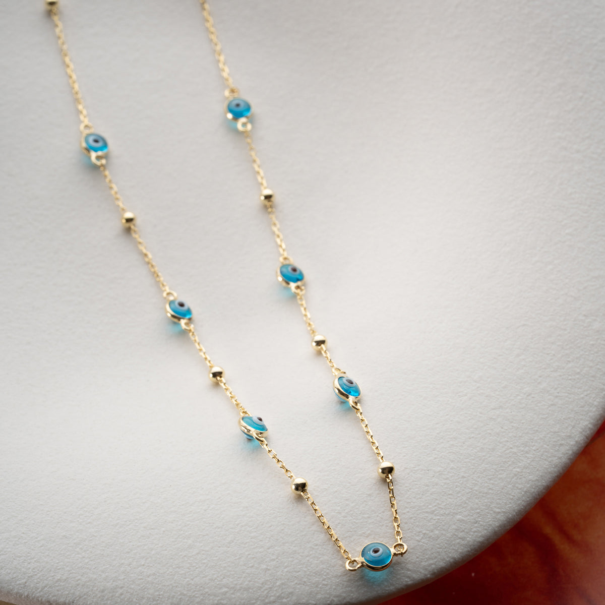 925 Gümüş| Minimal Nazar Kolye