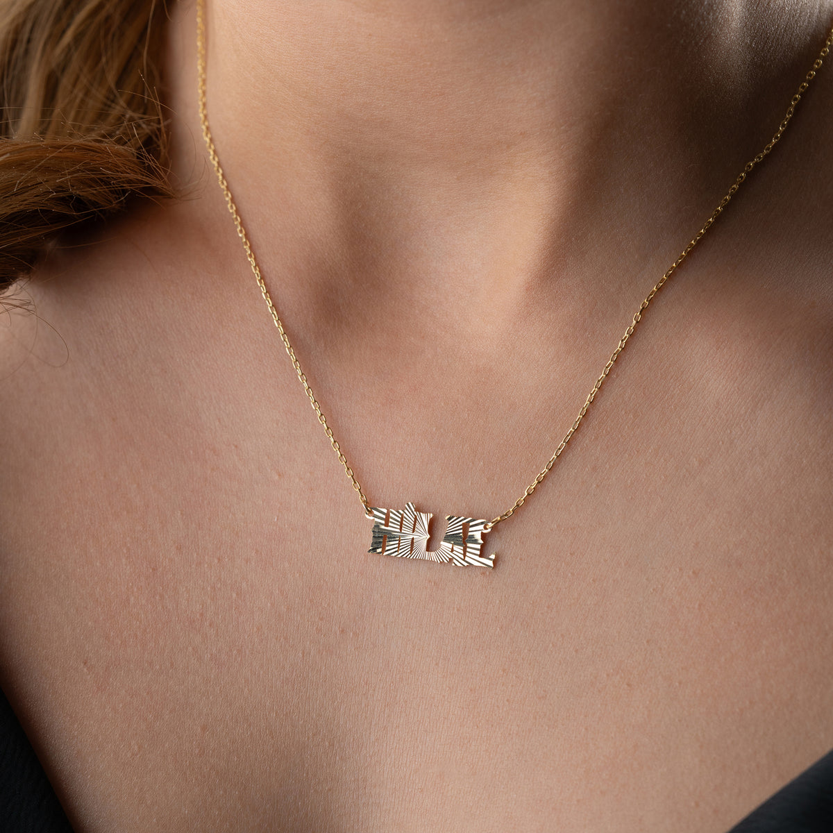 925 Gümüş| Yansımalı İmza Kolye