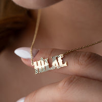 925 Gümüş| Yansımalı İmza Kolye