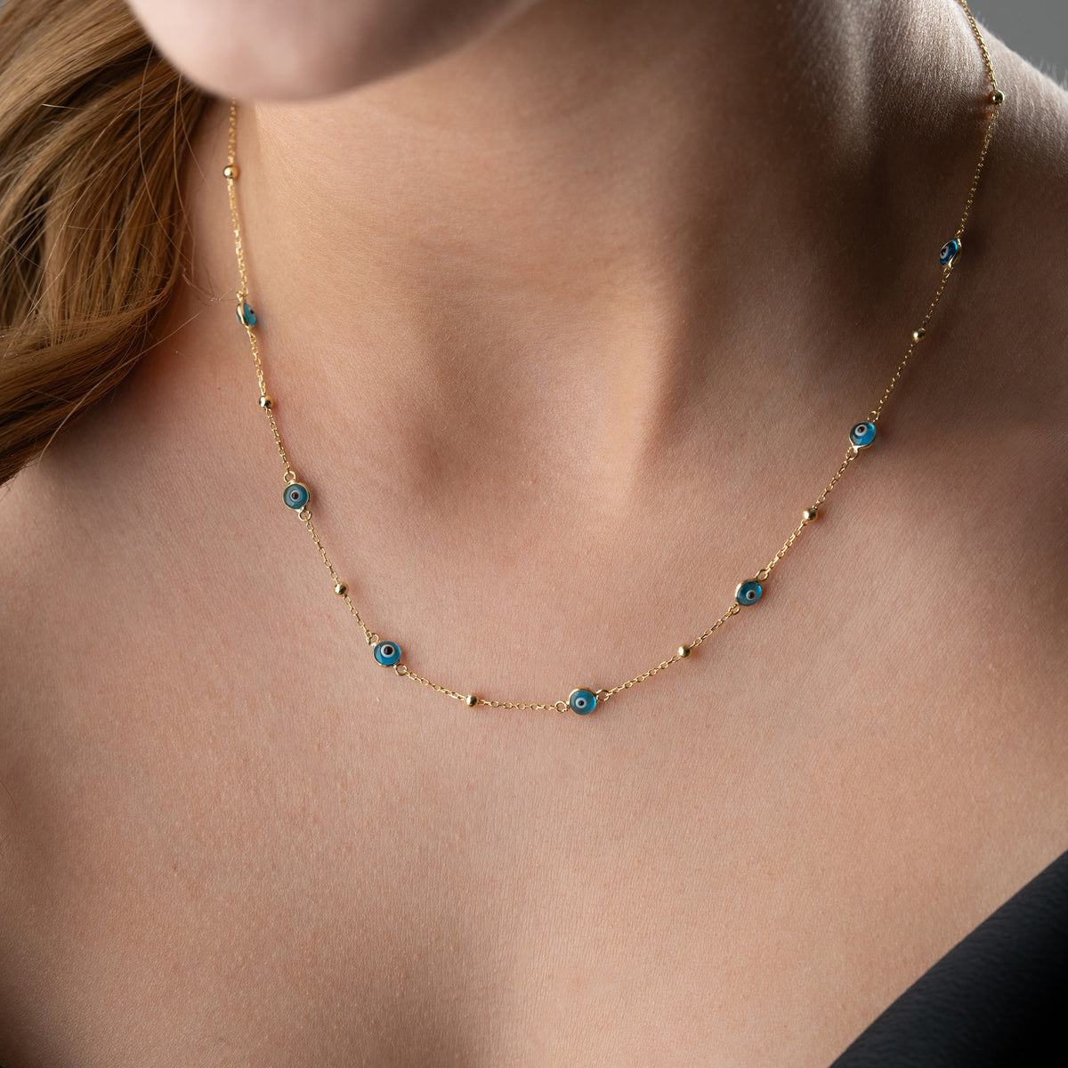 925 Gümüş| Minimal Nazar Kolye