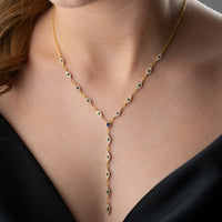 925 Gümüş| Y Model Nazar Kolye