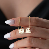 925 Gümüş| Yansımalı İmza Kolye