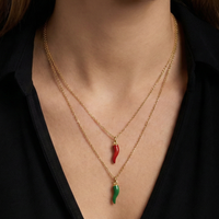 925 Gümüş| Şans Biberi Kolye