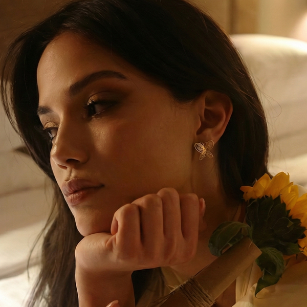 925 Gümüş| Füsun Kelebek Küpe