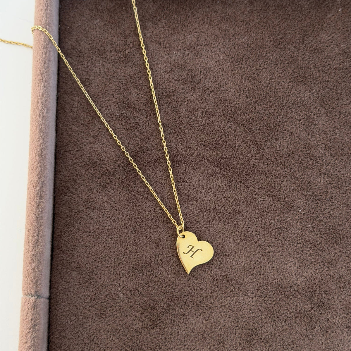 925 Gümüş| Harfli Kalp Kolye