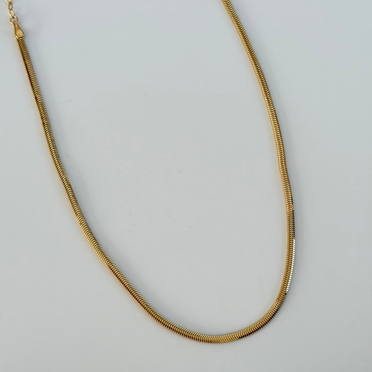 925 Gümüş| Balık Sırtı Modeli Kolye