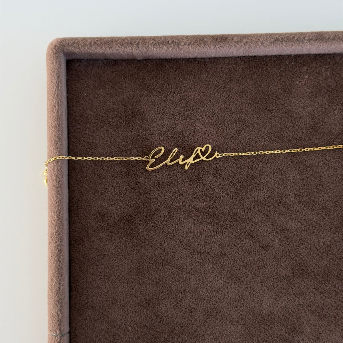 925 Gümüş| Kalpli İsim Bileklik