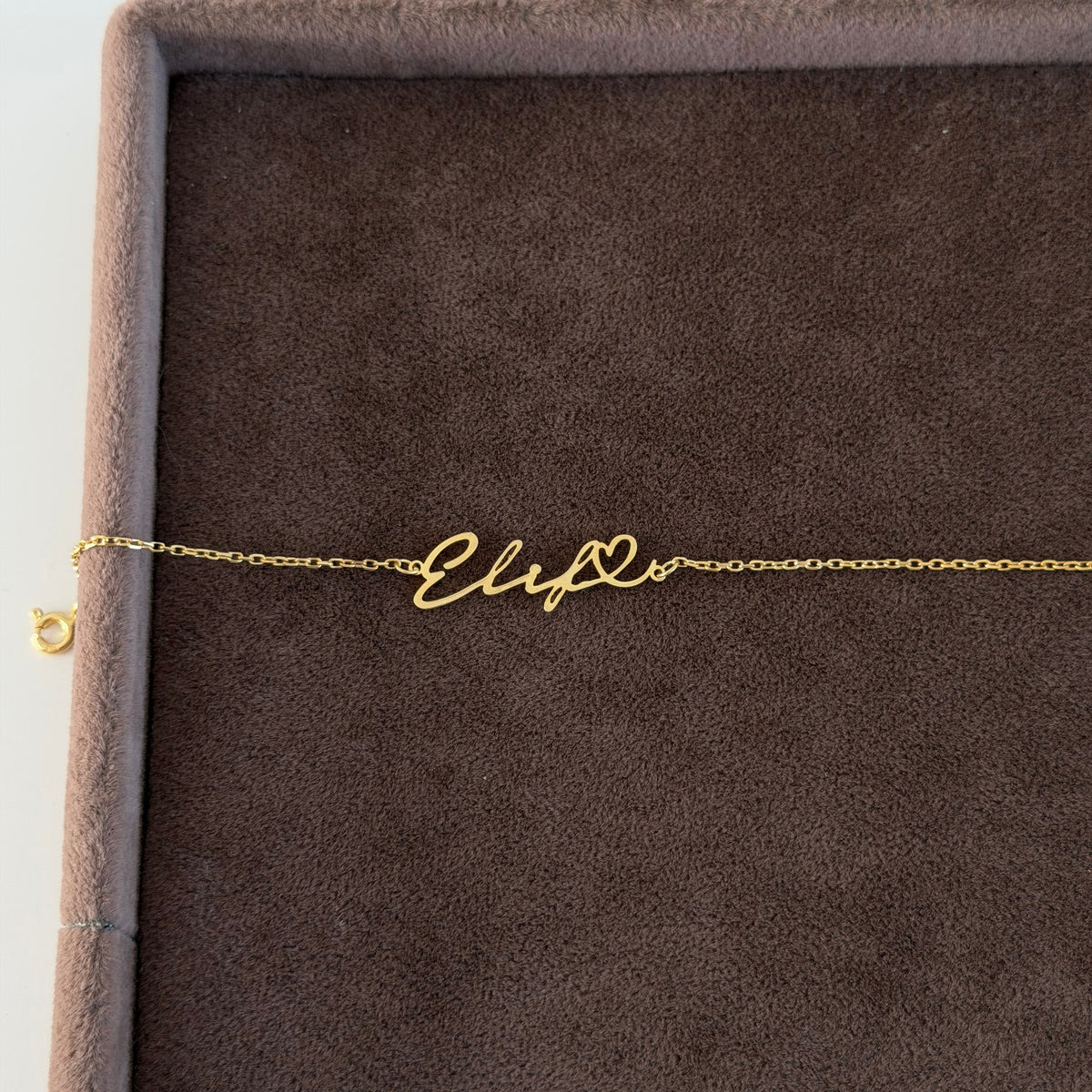 925 Gümüş| Kalpli İsim Bileklik