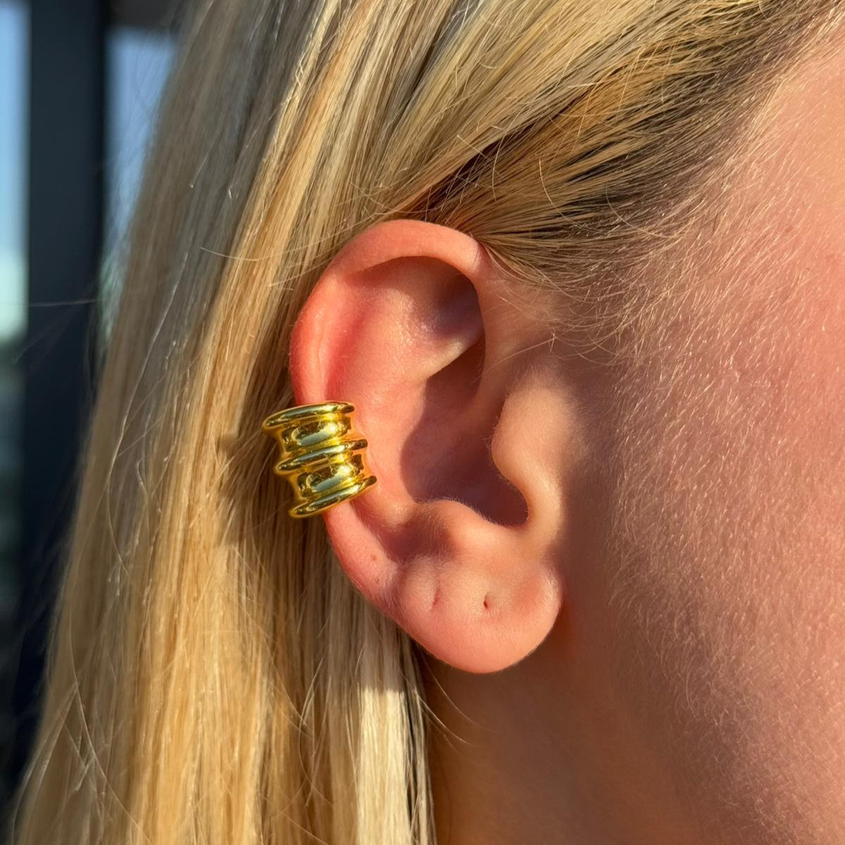 925 Gümüş| Bombeli Ear Cuff