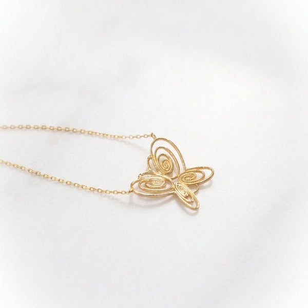 925 Gümüş| Füsun Kelebek Kolye