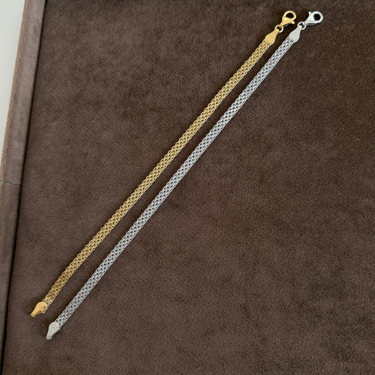 925 Gümüş| Bismarck Çift Bileklik