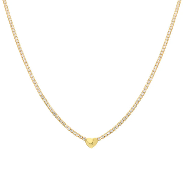 Chain Strass herzkette (7247788212269)