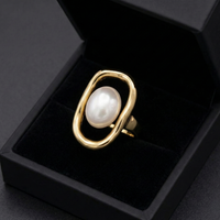 925 Gümüş| İthal İnci Yüzük